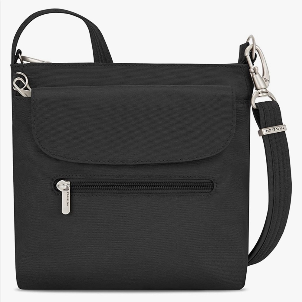 Travelon Anti-Theft Crossbody Bag. Black